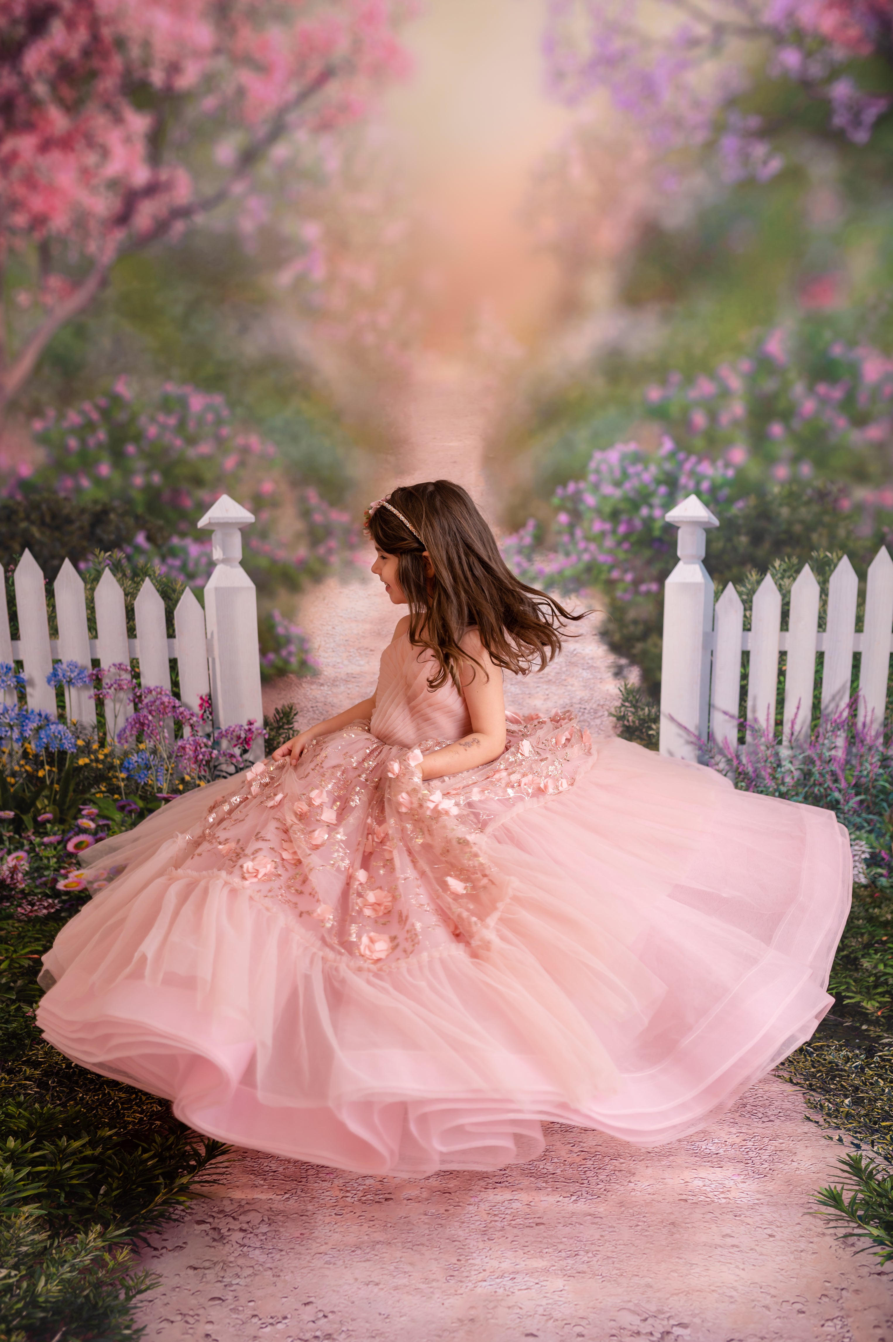 Flower Princess Baby Girls Wedding Party Prom Birthday Dress Lace Tulle  Tutu Dress Pink 1-2 Years - Walmart.com