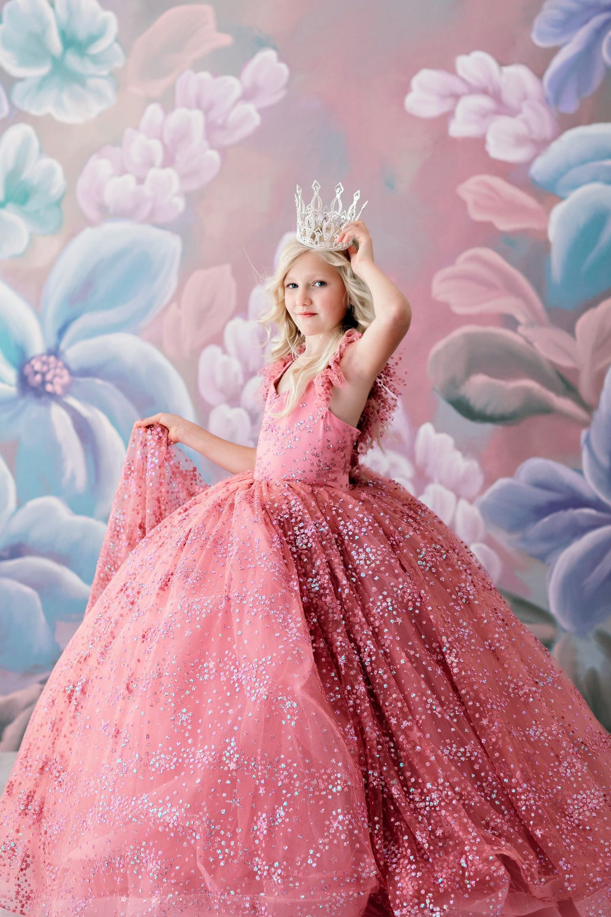 “Shimmering Star” Floor-Length Gown – Special Occasion Dress