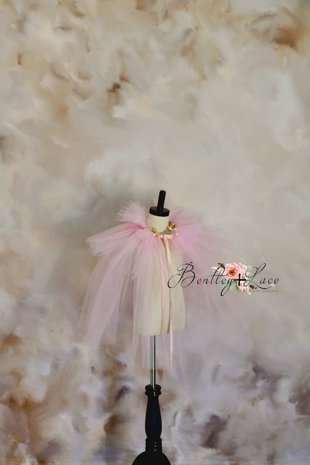 Pink tulle Puff Cape