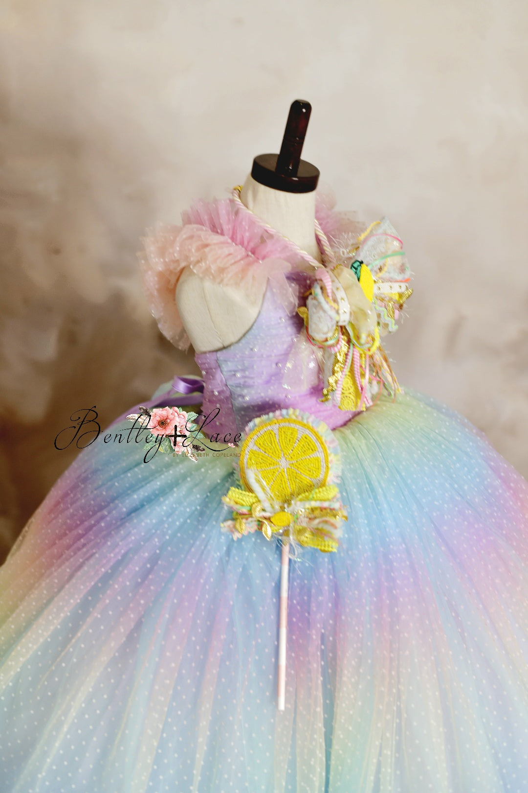 "Ombre Rainbow Dream" Floor Length Dress (5 Year-Petite 6 Year)