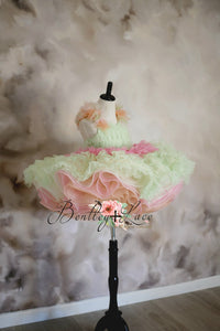 New "Sherbet Whimsy" - Petal Length Dress (5 Year-Petite 6 Year)