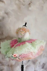 New "Sherbet Whimsy" - Petal Length Dress (5 Year-Petite 6 Year)