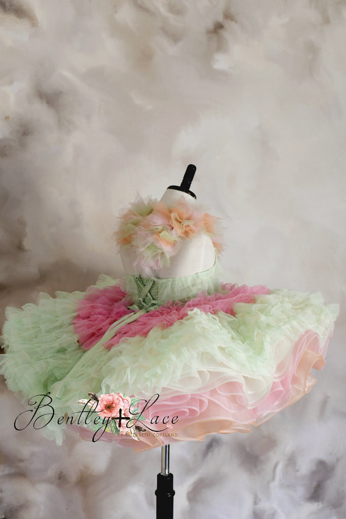 "Sherbet Whimsy" - Petal Length Dress (5 Year-Petite 6 Year)