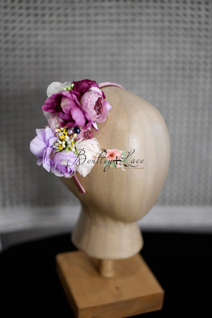 Purple Floral Headband