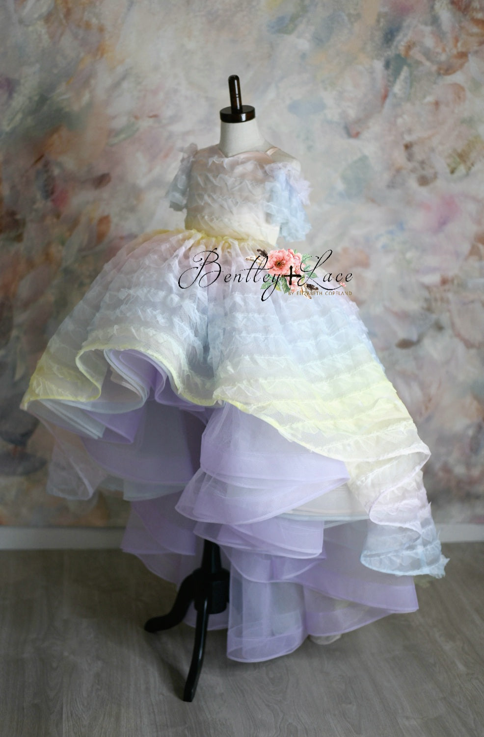 White hotsell dress rainbow