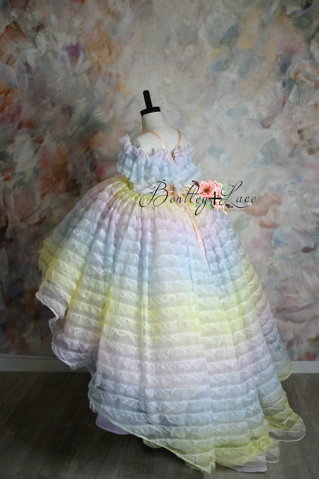 High low rainbow dress best sale