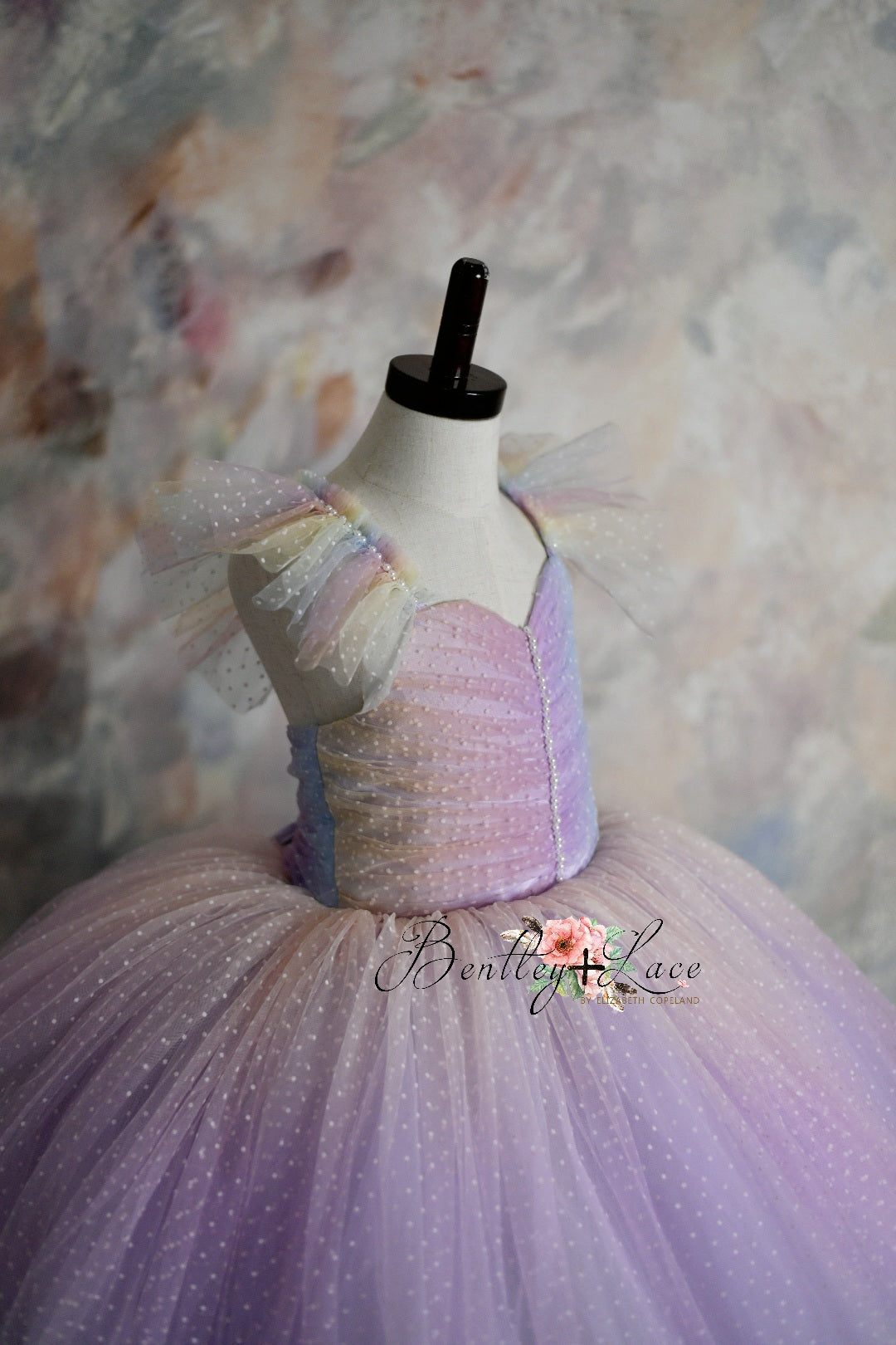 "Ombre Over The Rainbow " Floor Length Dress (5 Year-Petite 6 Year)