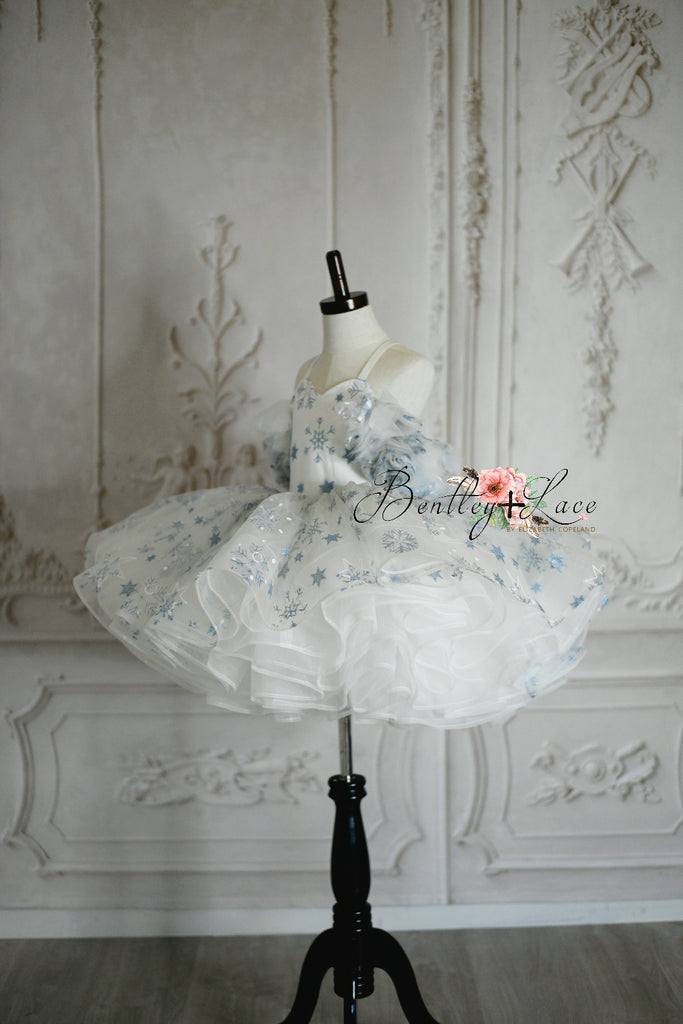 "Snowflake Skies" -Petal Length Dress ( 4 Year - Petite 5 Year)