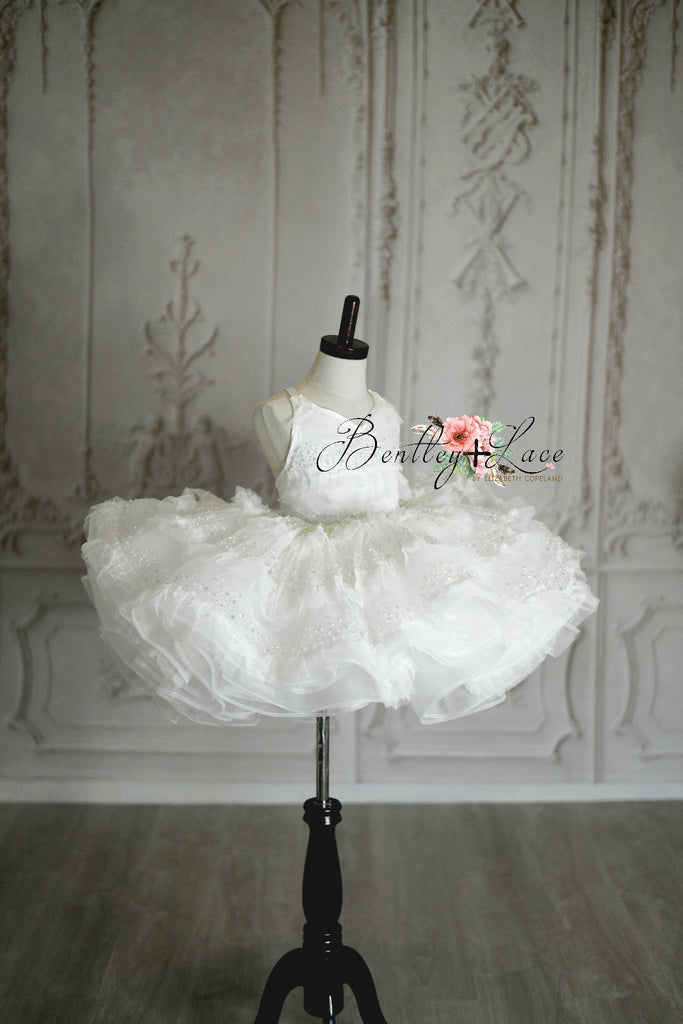 "Dove" -Petal Length Dress ( 4 Year - Petite 5 Year)