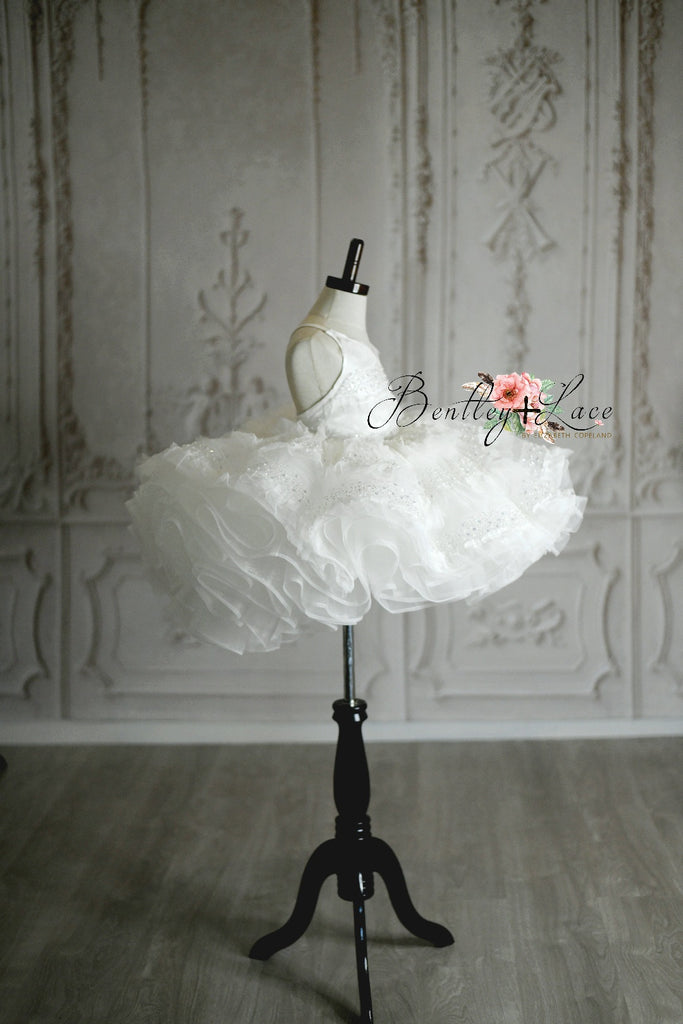 "Dove" -Petal Length Dress ( 4 Year - Petite 5 Year)