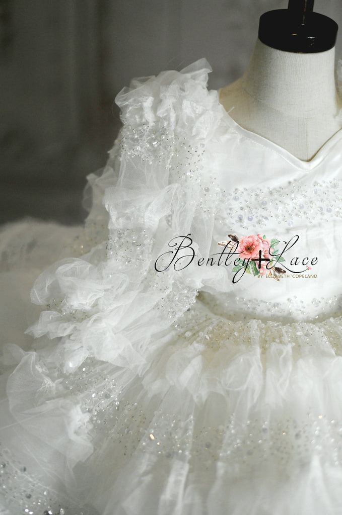 "Dove" -Petal Length Dress ( 4 Year - Petite 5 Year)
