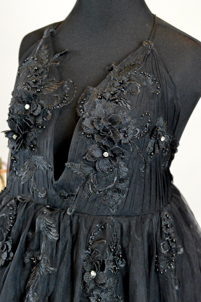 Dillon - in Midnight Black (TEEN-ADULT) Maternity/Non Maternity gown