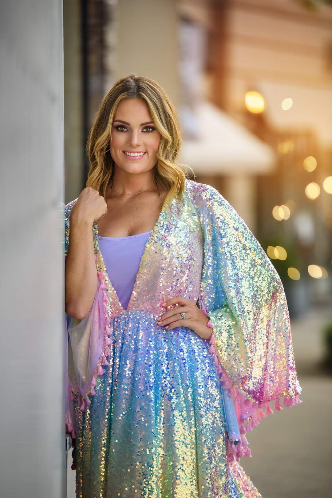 Rainbow Disco-Beautiful boho inspired gown - (TEEN-ADULT) -Maternity friendly.