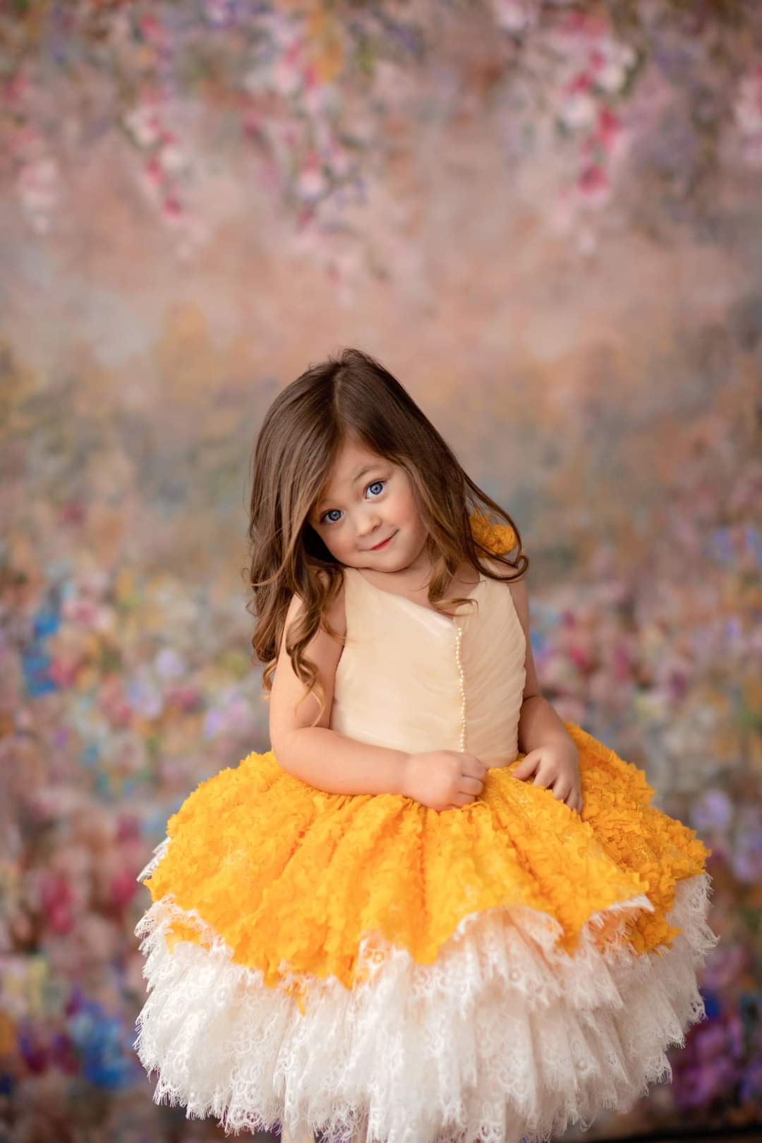"Daffodil" -  Petal Length Dress - ( 3 Year - Petite 5 Year)