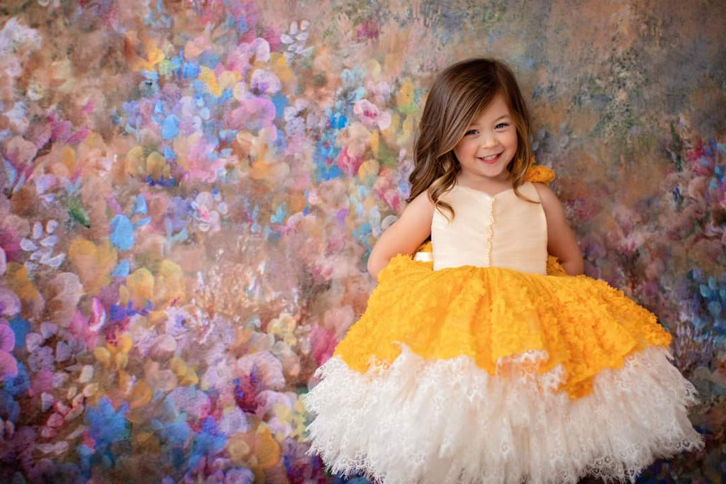 "Daffodil" -  Petal Length Dress - ( 3 Year - Petite 5 Year)