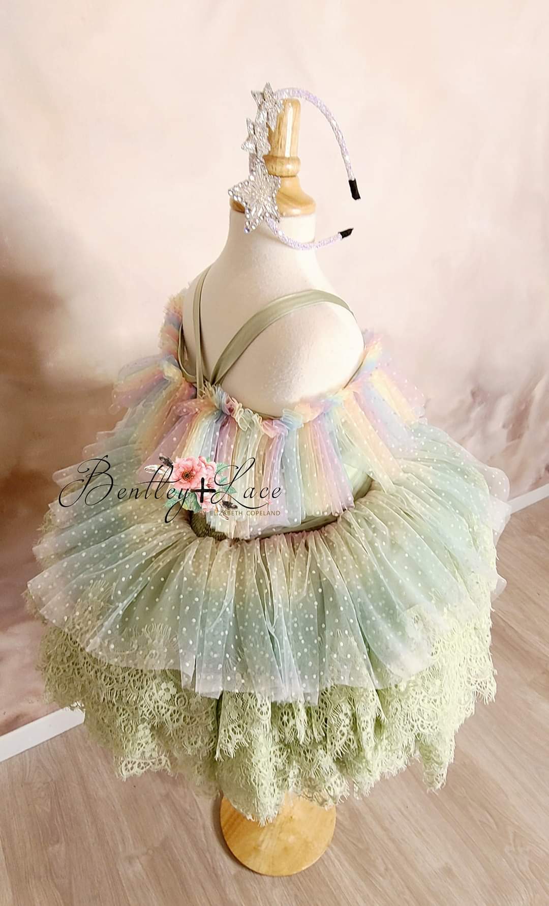 Confetti - Petal "Rainbow Cupcake" Petal Length Dress (3 Year-Petite 5 Year)