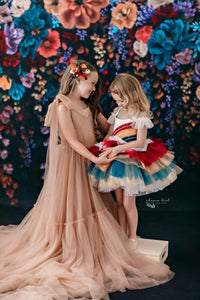 NEW "Hillary" - Nude - Beautiful boho inspired gown - (6 - 11 YEAR)