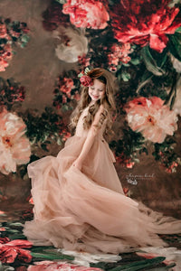 NEW "Hillary" - Nude - Beautiful boho inspired gown - (6 - 11 YEAR)