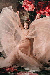 NEW "Hillary" - Nude - Beautiful boho inspired gown - (6 - 11 YEAR)