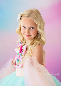 Euc Sherbet "Rainbow Party" Floor Length Dress (6 Year-Petite 8 Year)
