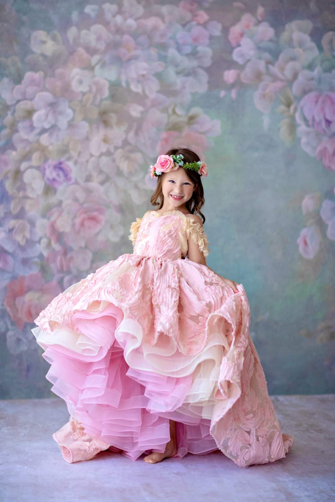 High-Low Flower Girl Dress