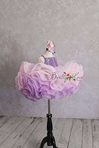retired rental euc Lavender Butterfly Confetti - Petal  Length Dress (3 Year-Petite 5 Year)