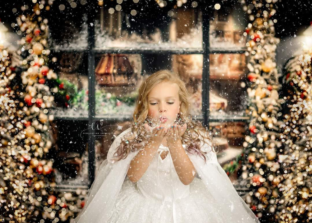 "Powder" - Dress+cape  Floor Length Dress ( 6 Year - Petite 8 Year)