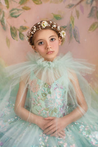 RETIRED RENTAL EUC  will come with CAPE - Brynn "Gardenia" -  Petal Length Dress ( 4 Year - Petite 5 Year)