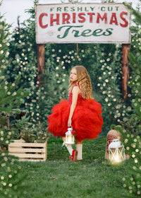 NEW "Poise" in Red- Petal Length Dress (5 Year-Petite 7 Year)