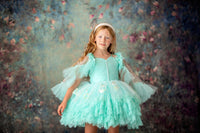 retired rental euc "Swan Dreams" - Pleated Bodice- Petal Length Dress  - ( 5 Year - Petite 6 Year)