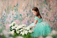 retired rental euc "Swan Dreams" - Pleated Bodice- Petal Length Dress  - ( 5 Year - Petite 6 Year)