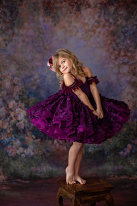 Euc retired rental "Butterfly Kisses" -  Petal Short Length Dress  ( 4 Year - Petite 6 Year)