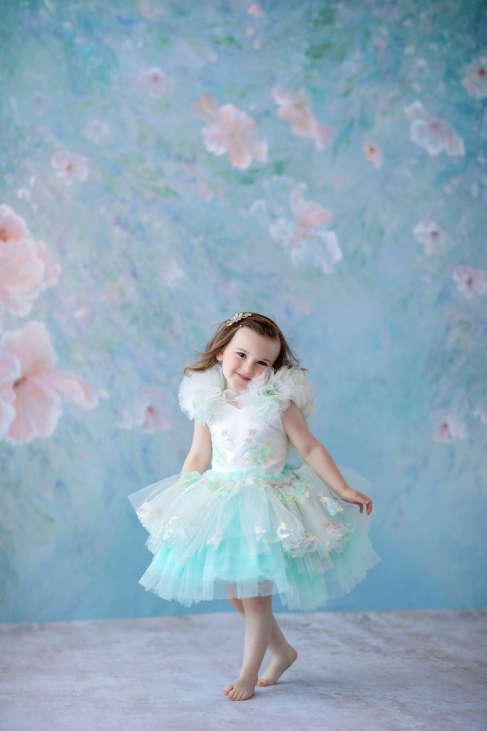 "Swan Dreams" -  Petal Length Dress  - ( 3 Year - Petite 5 Year)