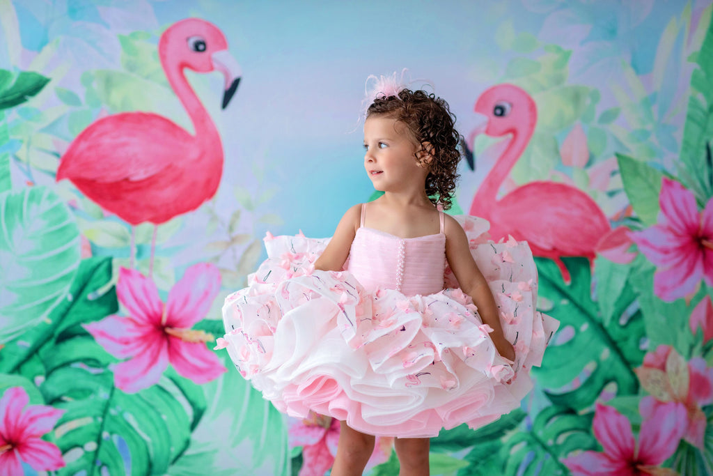Petal "Mingo Kisses"- Short Length Dress (2 Year - Petite 4 Year)