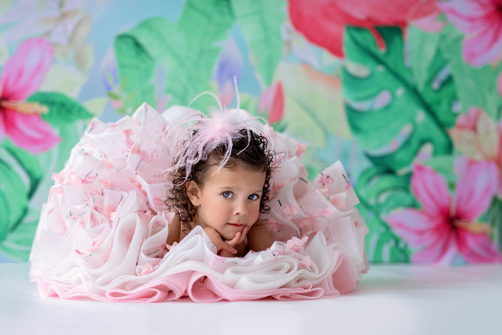 Petal "Mingo Kisses"- Short Length Dress (2 Year - Petite 4 Year)