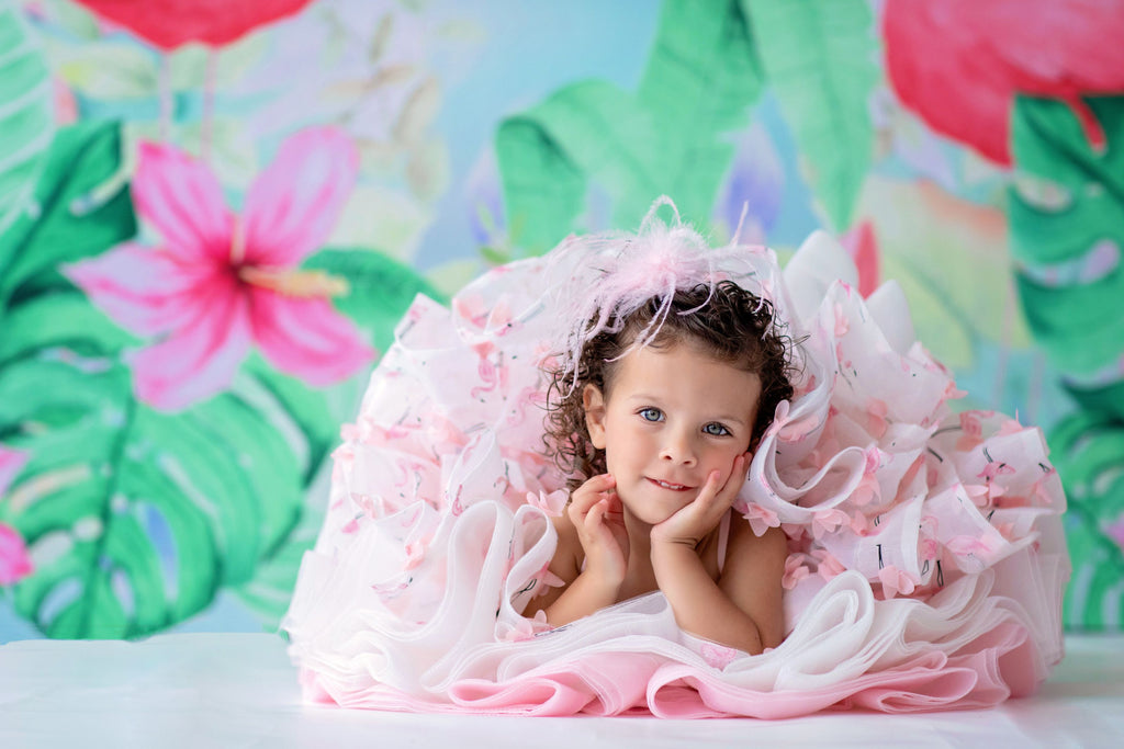 Petal "Mingo Kisses"- Short Length Dress (2 Year - Petite 4 Year)