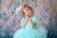 retired rental euc "Swan Dreams" - Pleated Bodice- Petal Length Dress  - ( 5 Year - Petite 6 Year)