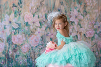 retired rental euc "Swan Dreams" - Pleated Bodice- Petal Length Dress  - ( 5 Year - Petite 6 Year)