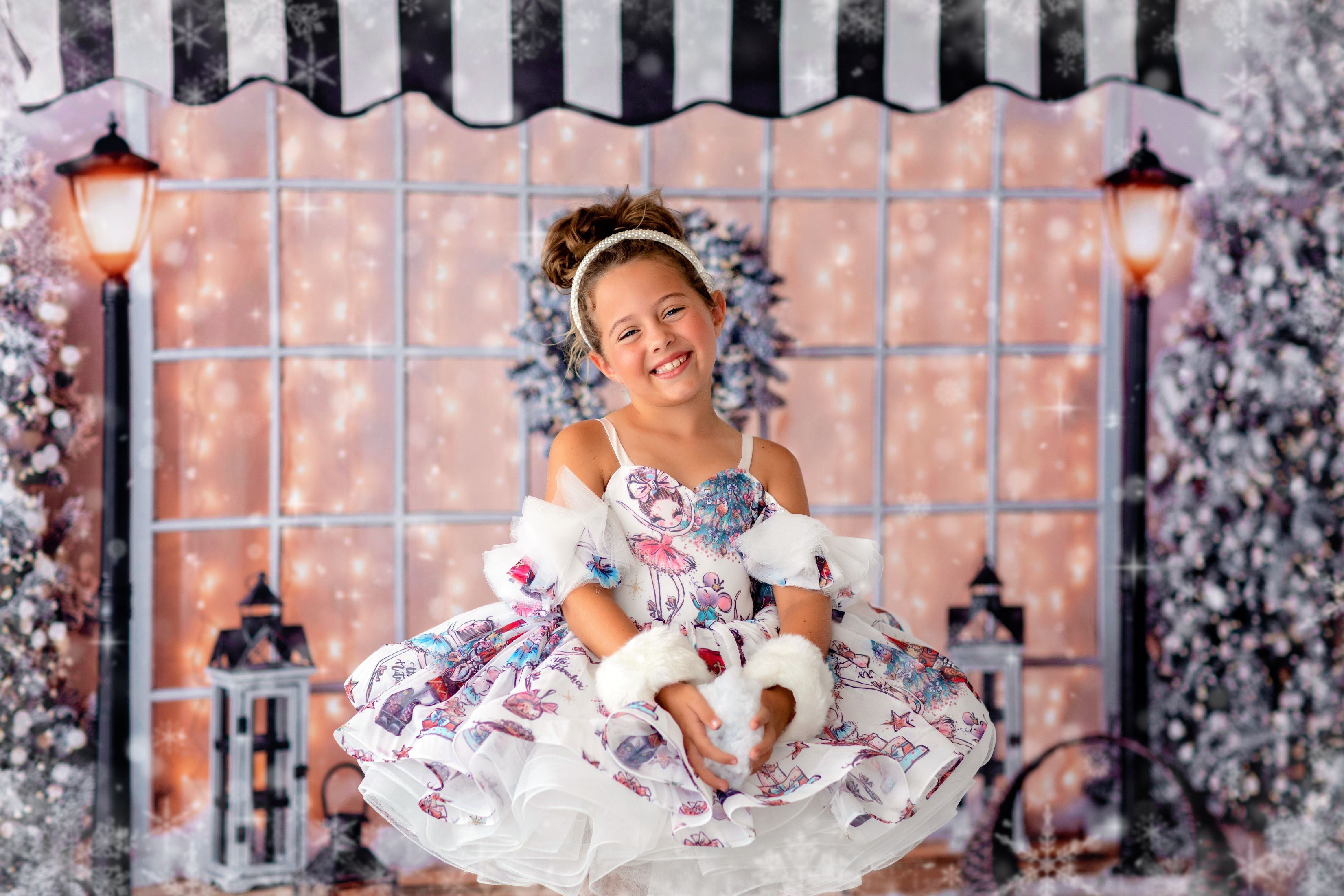 Ballerina Pastel "Nutcracker" -Petal Length Dress ( 4 Year - Petite 5 Year)