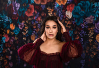 RETIRED RENTAL EUC Emma tulle gown - Burgundy  (TEEN-ADULT)