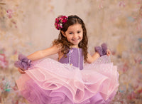 retired rental euc Lavender Butterfly Confetti - Petal  Length Dress (3 Year-Petite 5 Year)