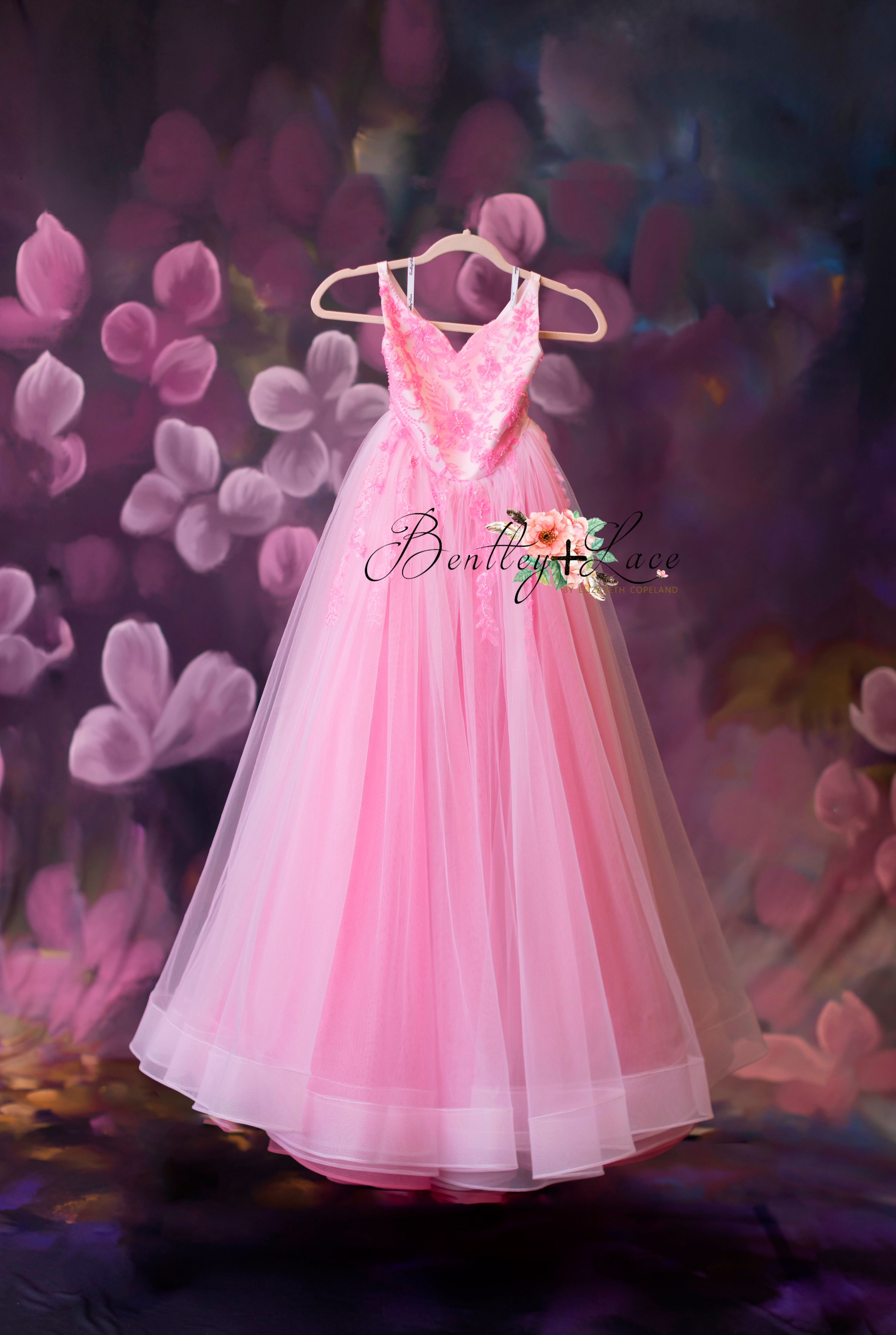 "Pink Dazzle" -   Tulle Floor Length ( 8 Year - 9 Year)