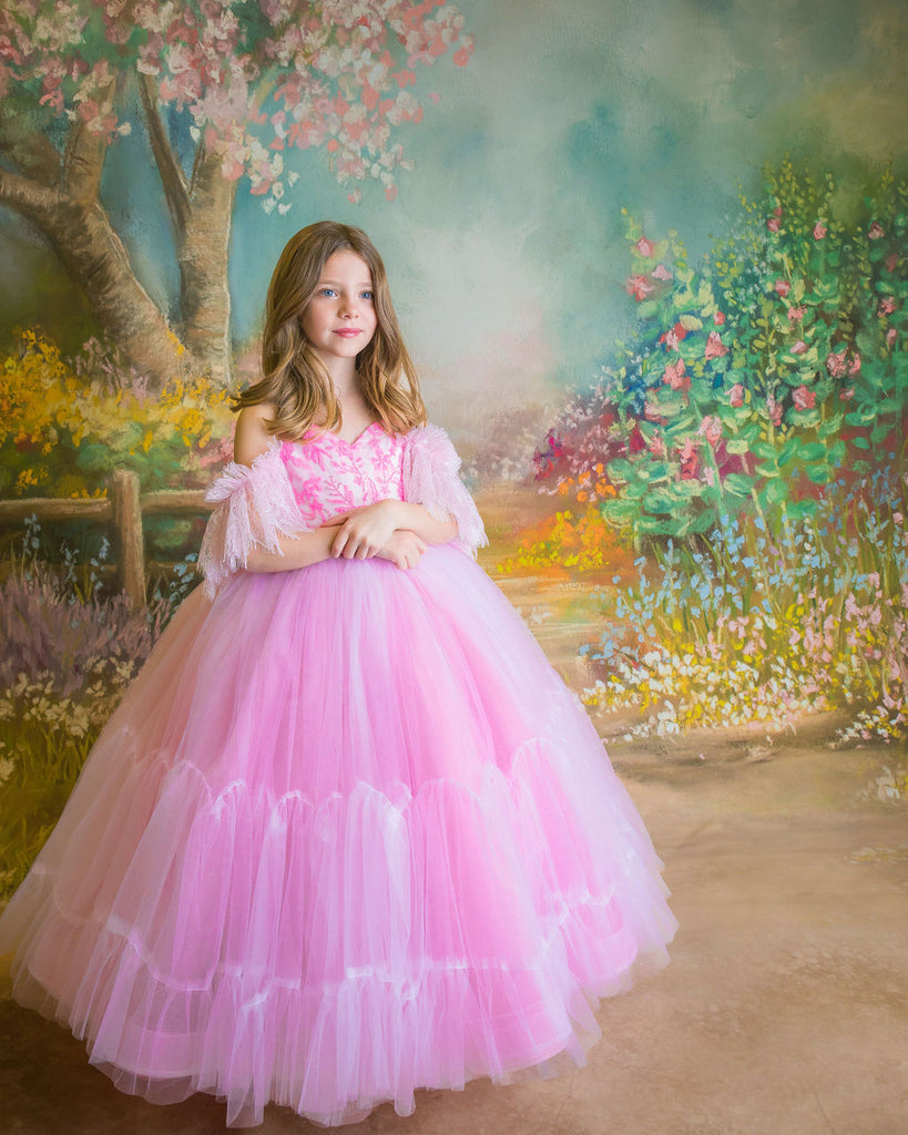 "Pink Dazzle" -   Tulle Floor Length ( 4 Year - 5 Year)