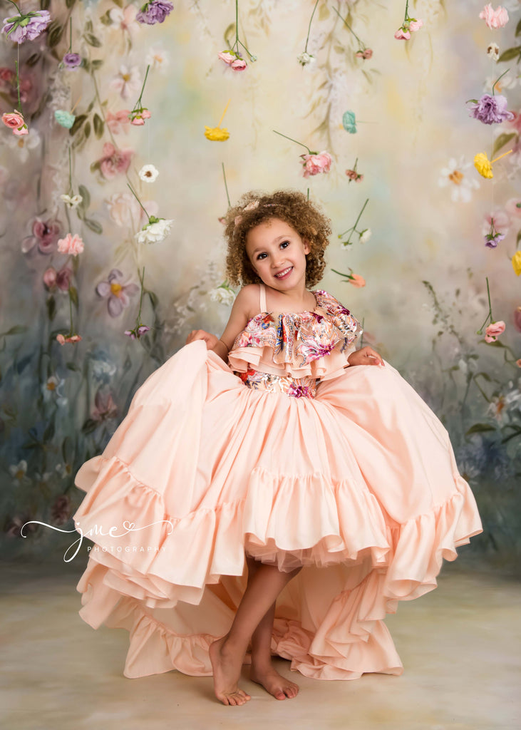 Couture Rental Gown "Aliza" -    High Low length ( 6 Year - Petite 7 Year)