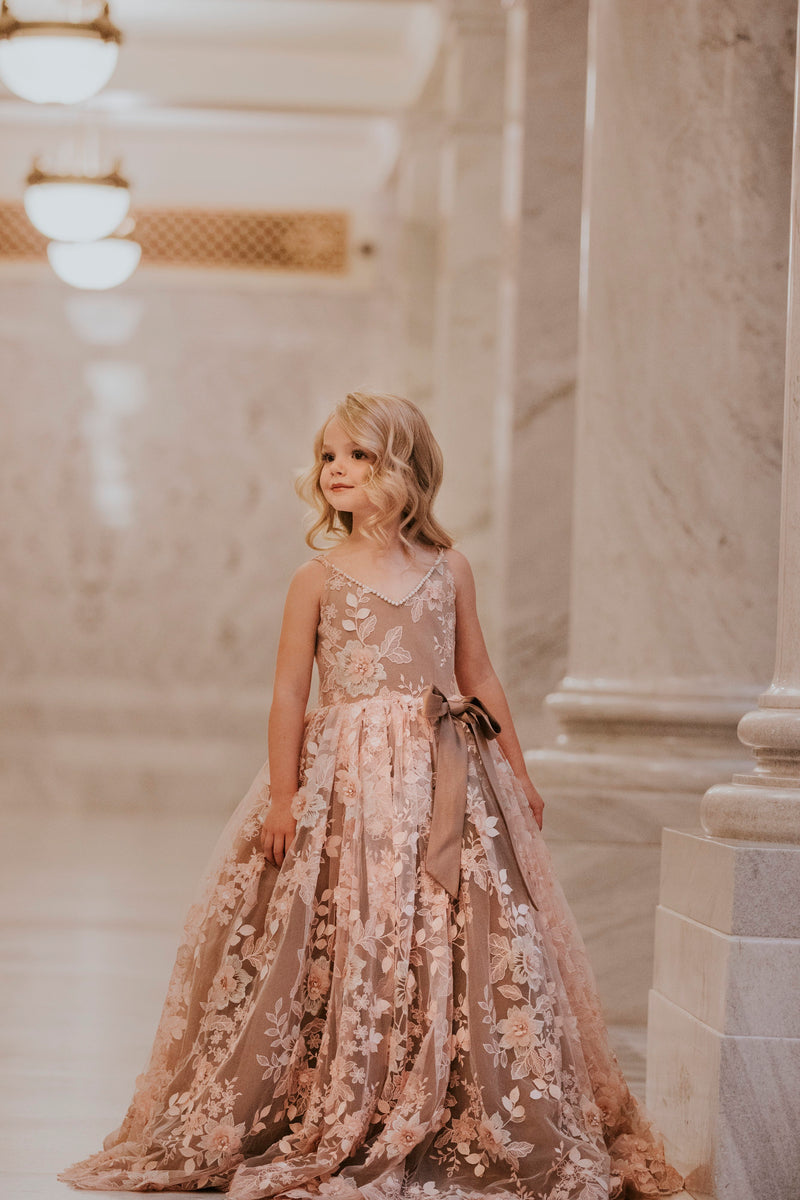 "Frankie" Flower Girl Dress,  Special Occasion Dress