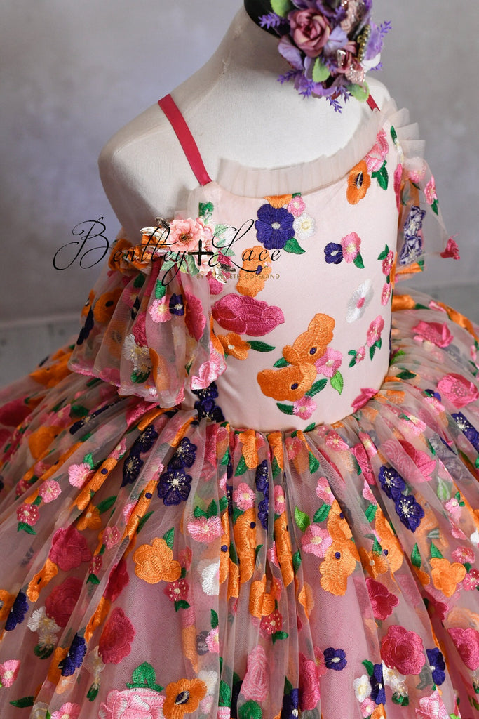 "Enchanted" -  Floor Length Dress ( 5 Year - Petite 6 Year)