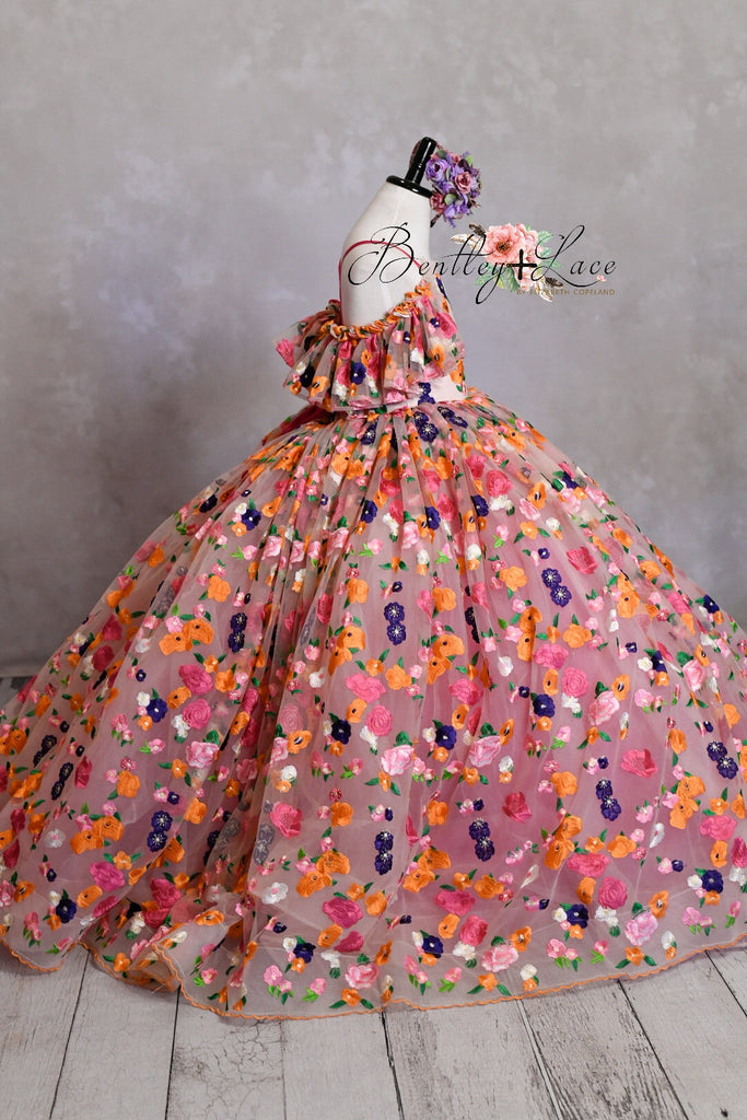 "Enchanted" -  Floor Length Dress ( 5 Year - Petite 6 Year)