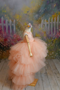 New "Star Dazzle"- High Low Length Dress (5 Year - Petite 6 Year)