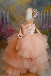 New "Star Dazzle"- High Low Length Dress (5 Year - Petite 6 Year)