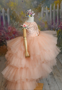 New "Star Dazzle"- High Low Length Dress (5 Year - Petite 6 Year)